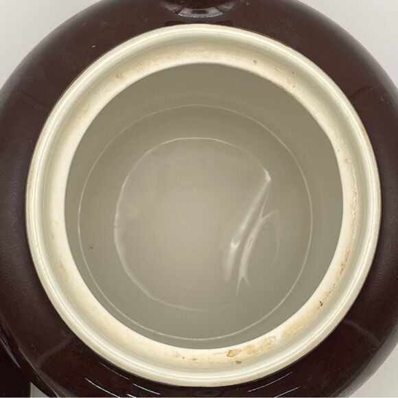 Hall- Elegant Brown Ceramic Teapot - Picture 10 of 14